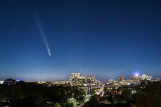 Comet over Greenville